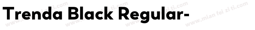 Trenda Black Regular字体转换